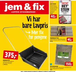 Forhåndsvis Kundeavis fra butikk Jem & Fix gyldig fra 15/02/2026