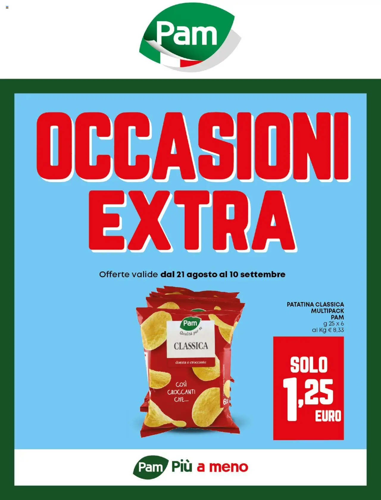 Volantino PAM valido da 21/08/2025 numero di pagina 1
