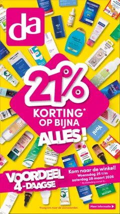 Voorbeeld van Da folder - Actie van winkel Da geldig vanaf 25-03-2026