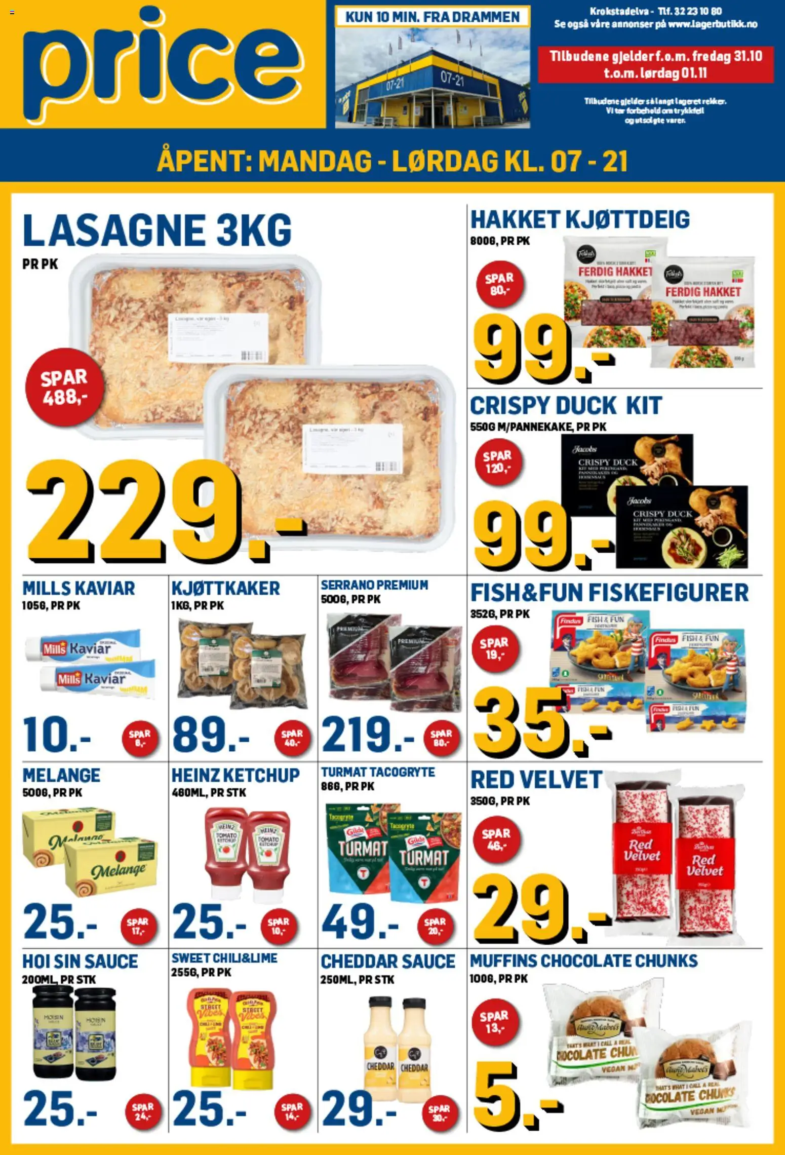 Forhåndsvis Kundeavis fra butikk Price Lagerbutikk gyldig fra 31/10/2025