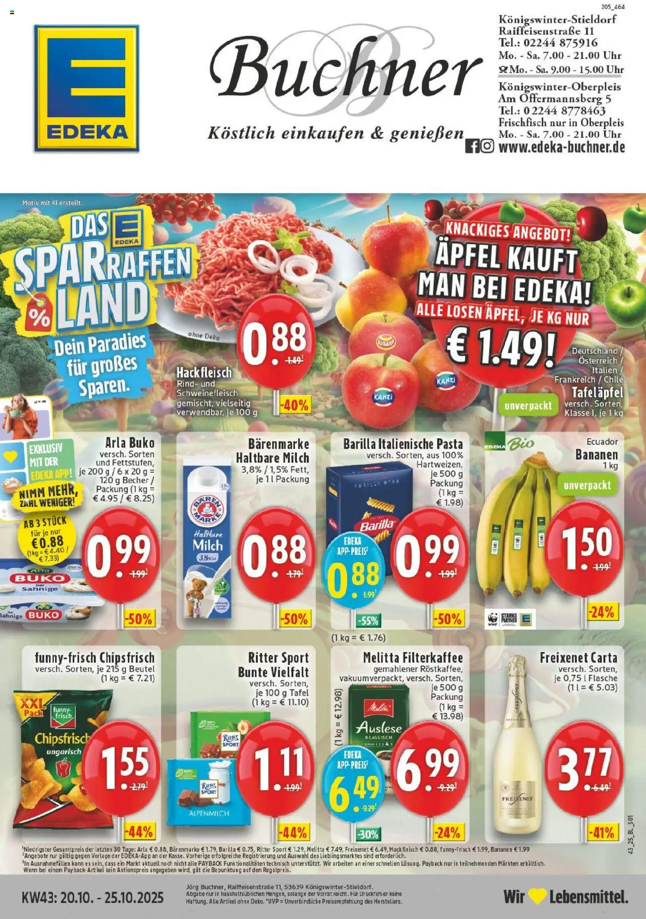 EDEKA Prospekt ab 19.10.2025 - Prospekt Königswinter - Oberpleis Online