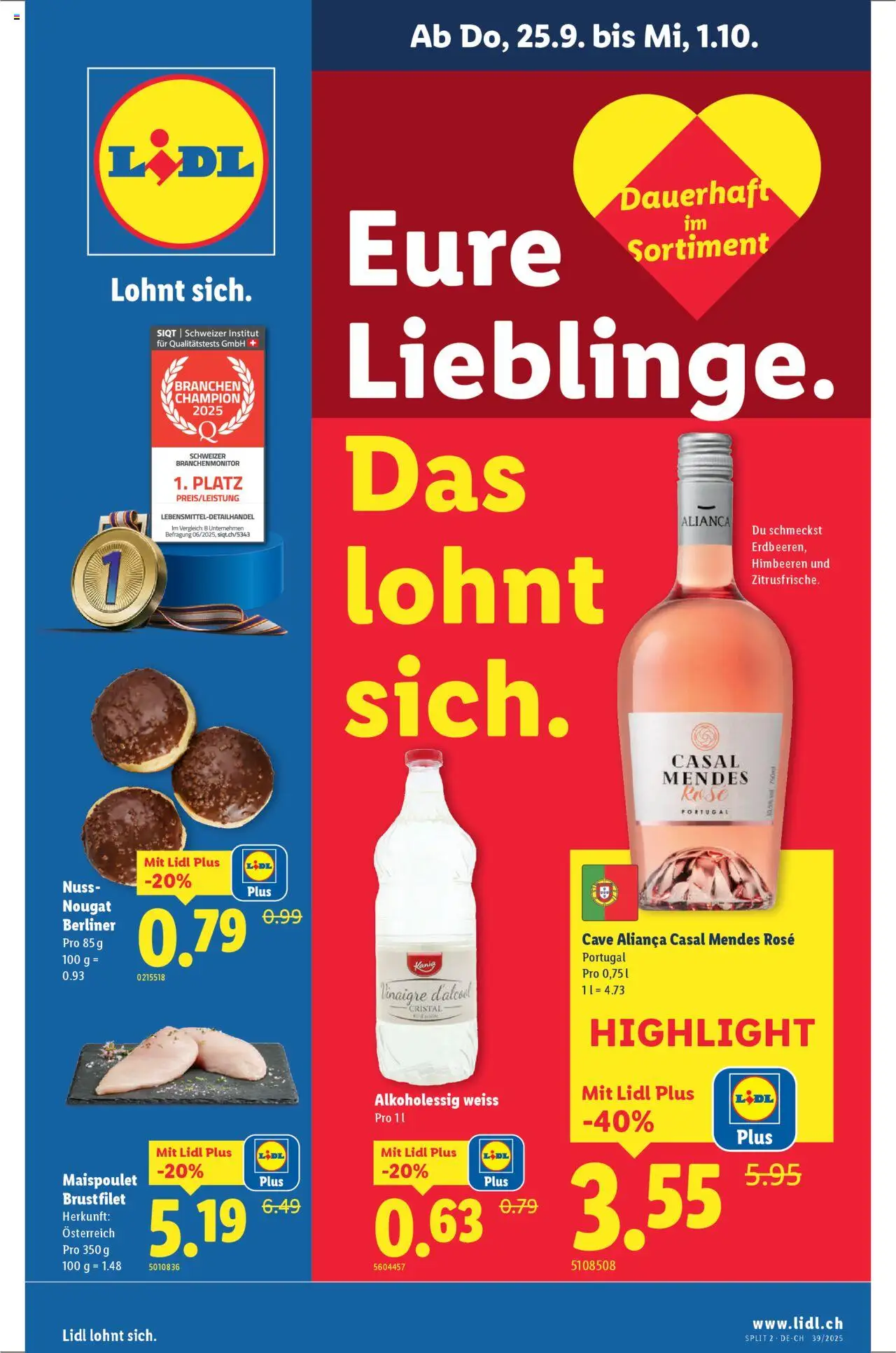Lidl Aktionen Eure Lieblinge ab 25.09.2025 - Seitennummer 1