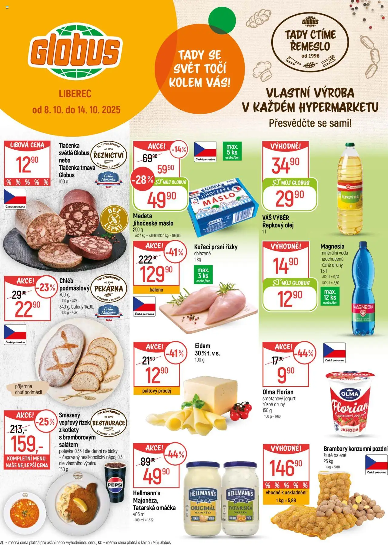  Globus leták od 08.10.2025 >> Akční nabídka "Liberec"