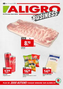 Vorschau des Merkblatts Aktionen Business Chavannes, Matran, Genève, Sion vom Shop Aligro gültig von 01.12.2025 bis 06.12.2025