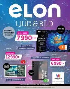 Förhandsgranska reklamblad Aktuella reklamblad Elon ljud & bild från butik Elon gäller från 09/02/2026