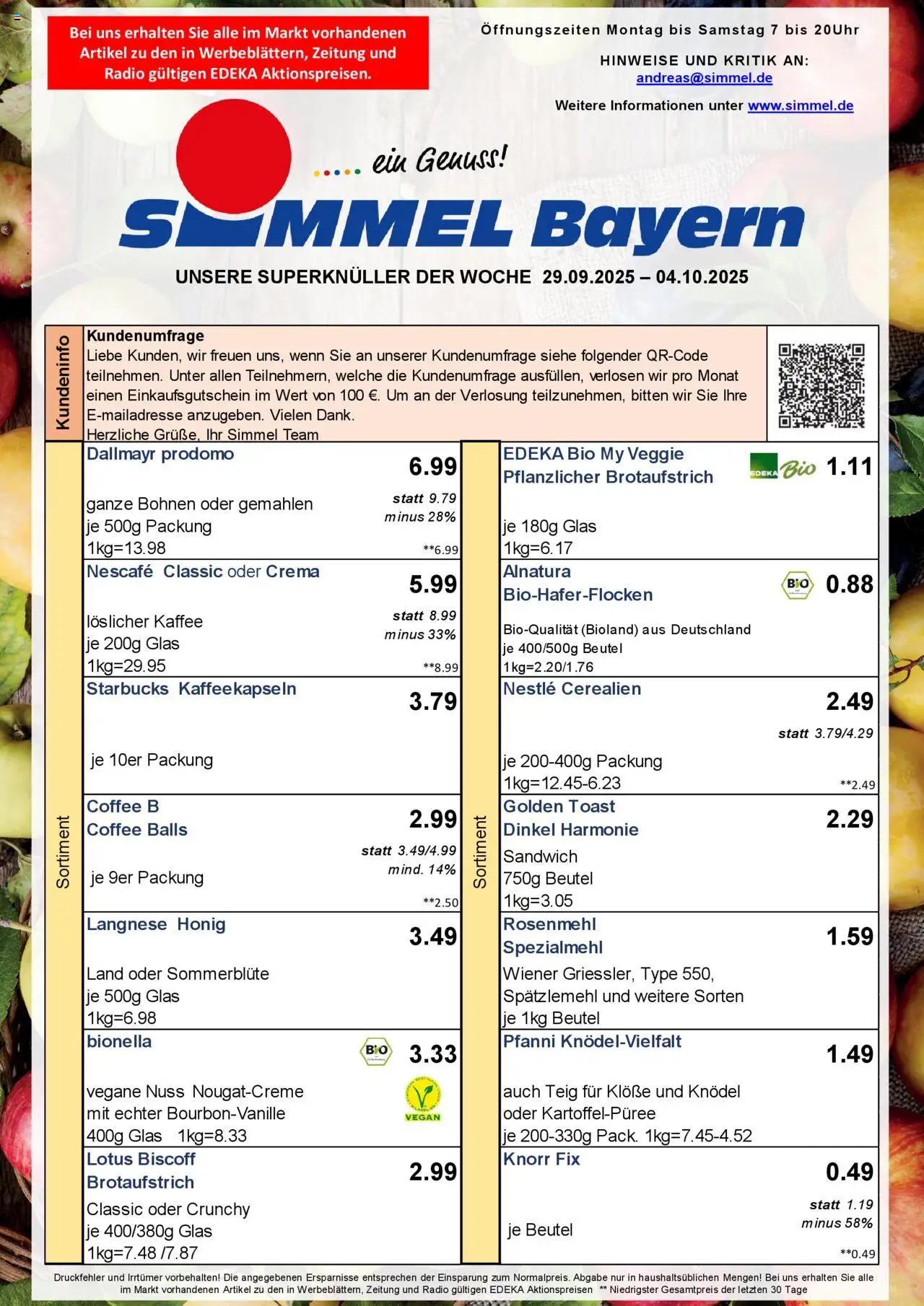 Simmel Bayern (vom 29.09.2025 - 04.10.2025)