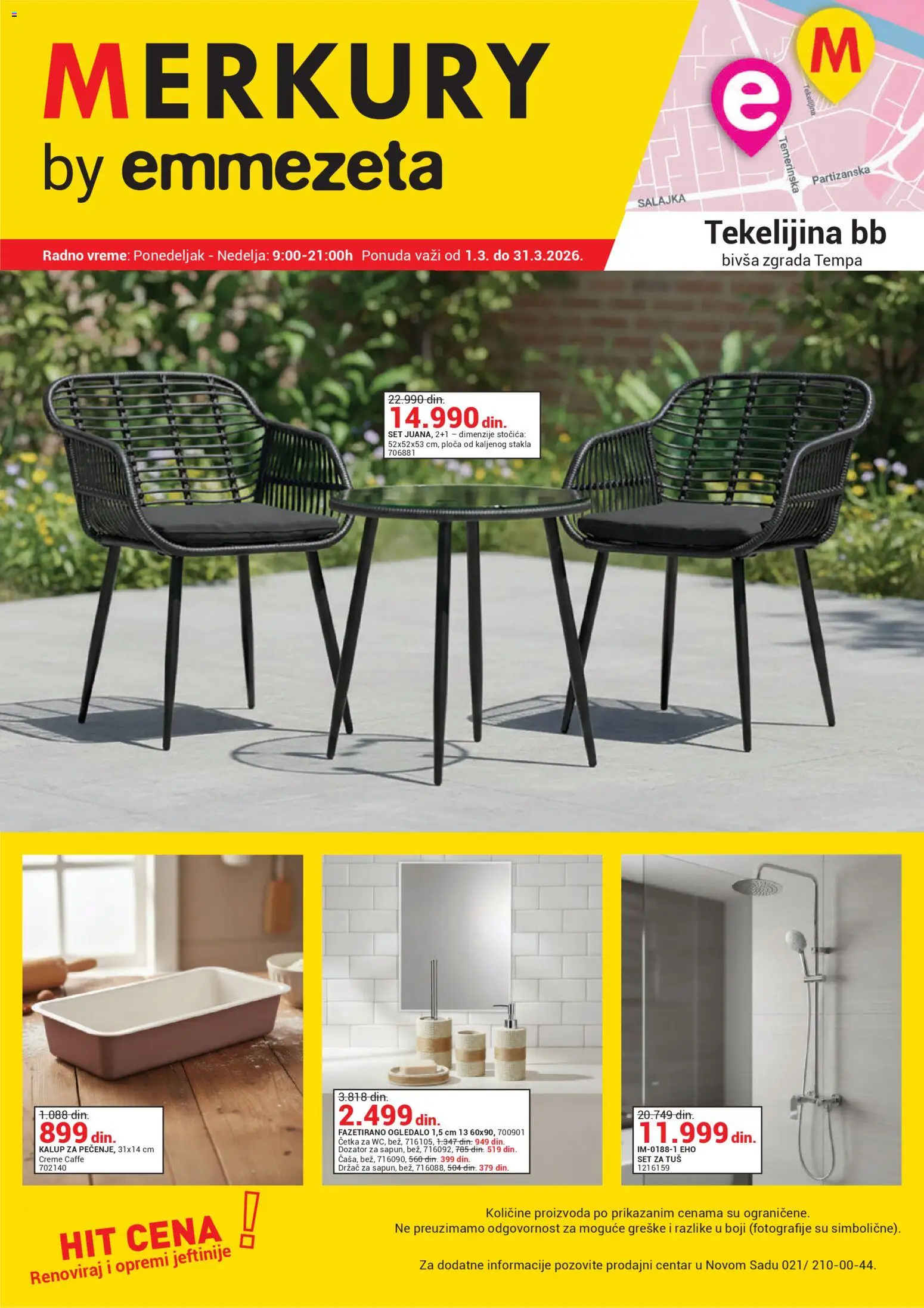 Pregled Emmezeta kataloga - važi od 01.03.2026