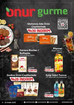 Onur Market Katalog - Gurme 04.12.2025 - Broşürünün önizlemesi