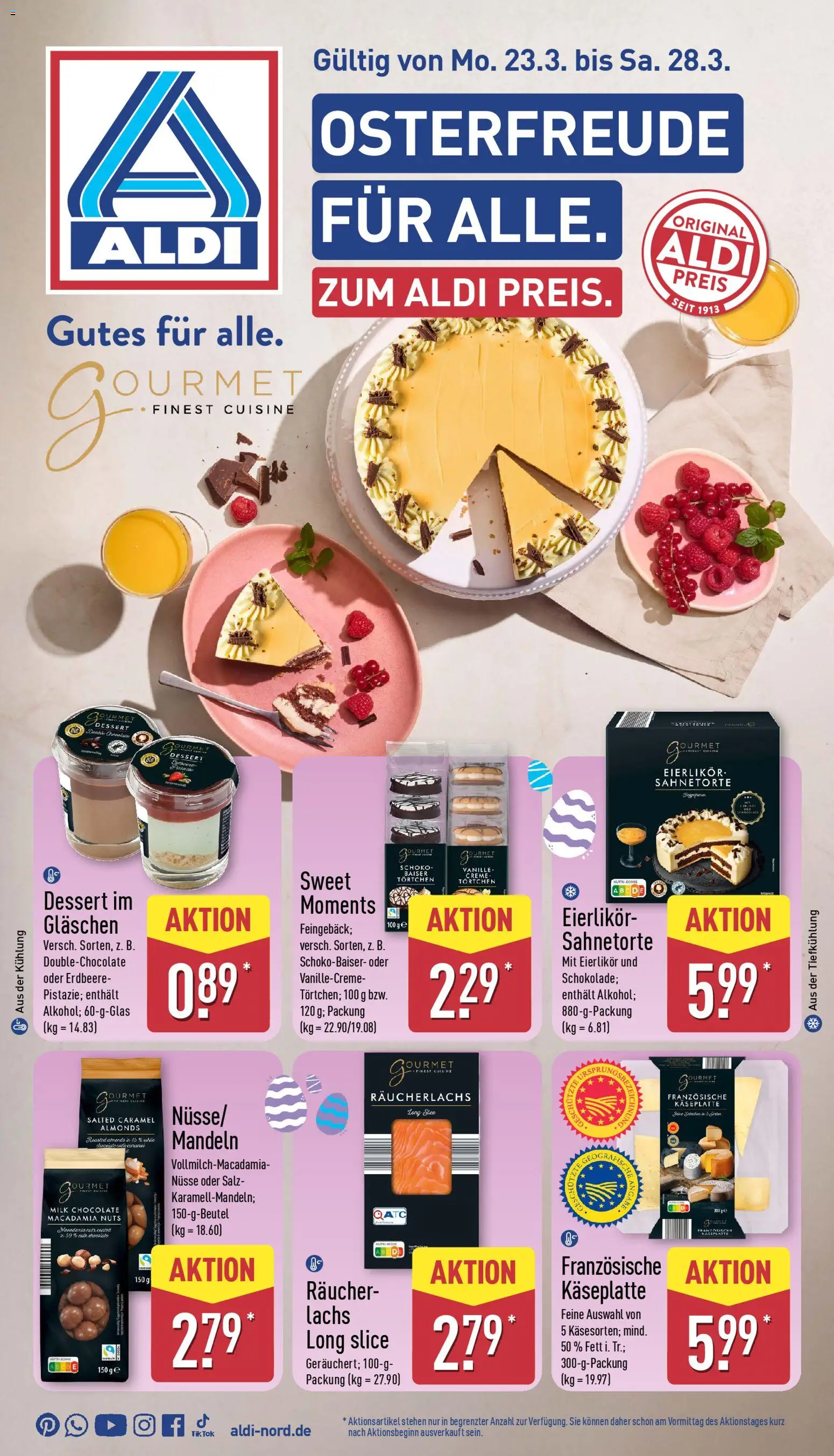 Vorschau von dem Prospekt des Geschäftes Aldi, gültig ab dem 23.03.2026