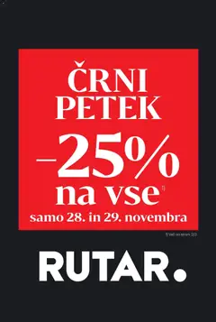 Predogled kataloga iz trgovine Rutar veljaven od 28.11.2025