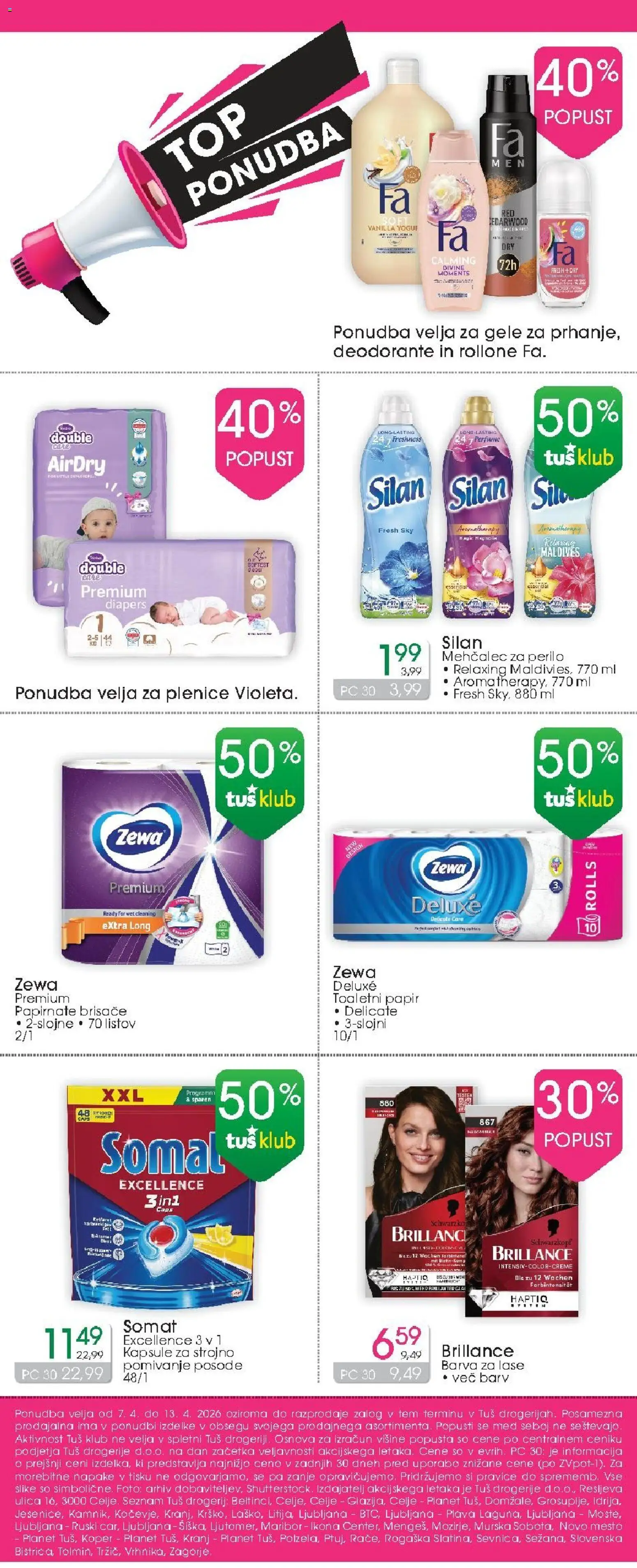 Predogled kataloga iz trgovine Tuš drogerija veljaven od 07.04.2026