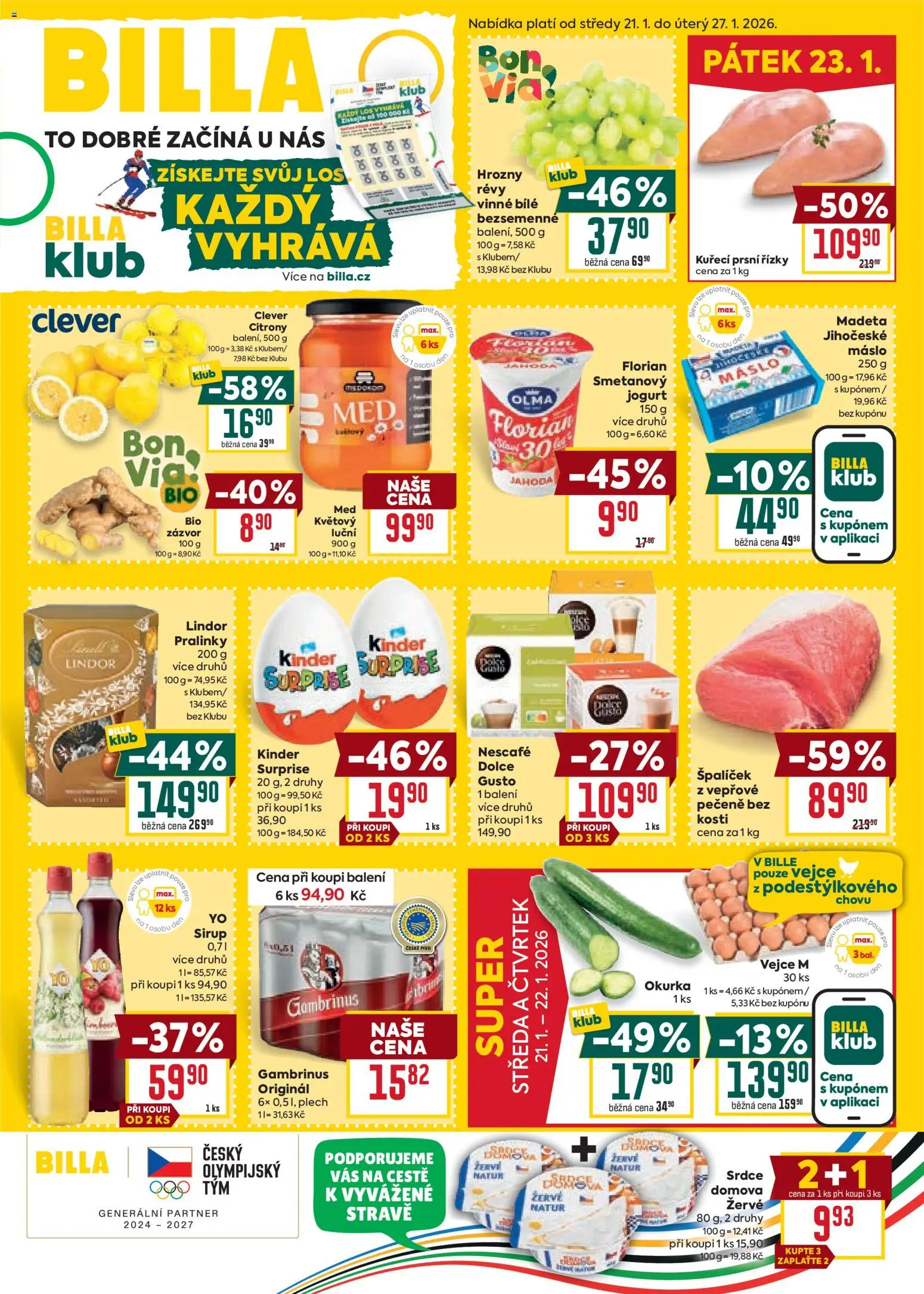 Náhled nabídky: Billa Malý leták platný od 21.01.2026