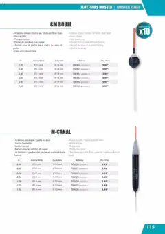 Prévisualisation de Catalogue du magasin Pacific Pêche formulaire valide 01/01/2025 | Page: 115
