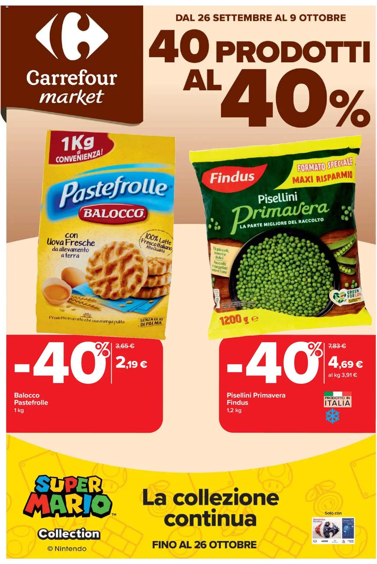 Volantino Carrefour valido da 26/09/2025 numero di pagina 1