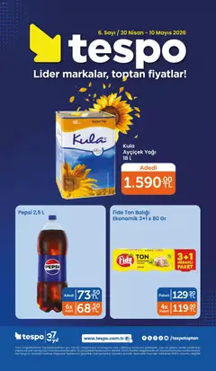 Tespo Tespo Katalog 20.04.2026 - Broşürünün önizlemesi