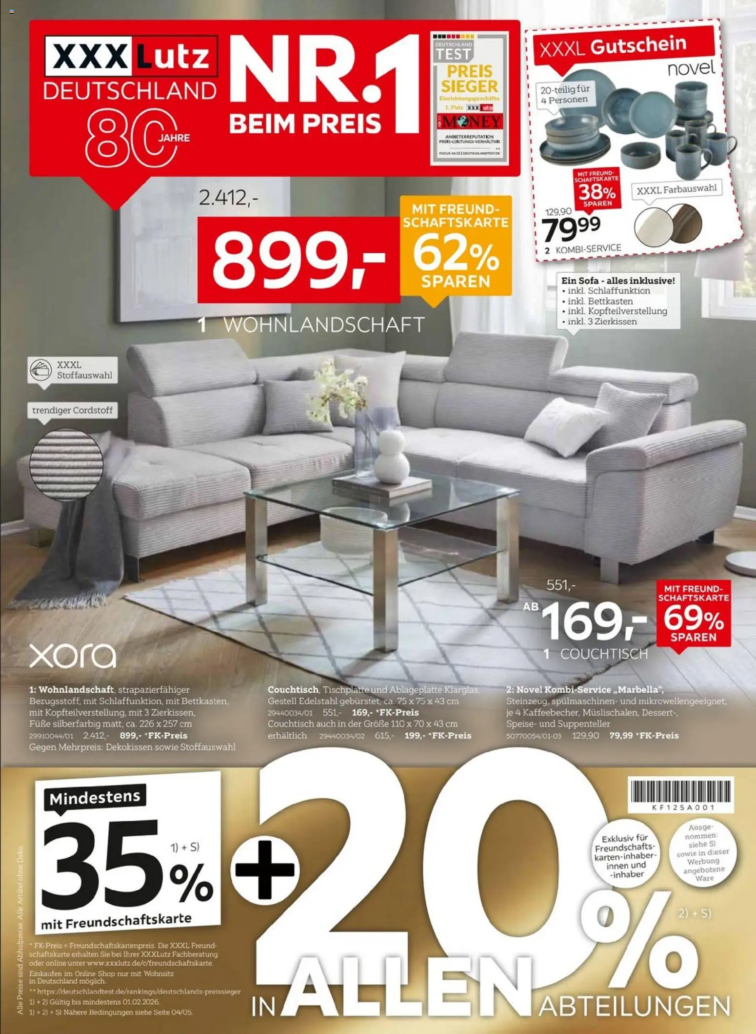 Vorschau von dem Prospekt des Geschäftes XXXL Lutz, gültig ab dem 18.01.2026 - Sofa, Couchtisch, Wohnlandschaft