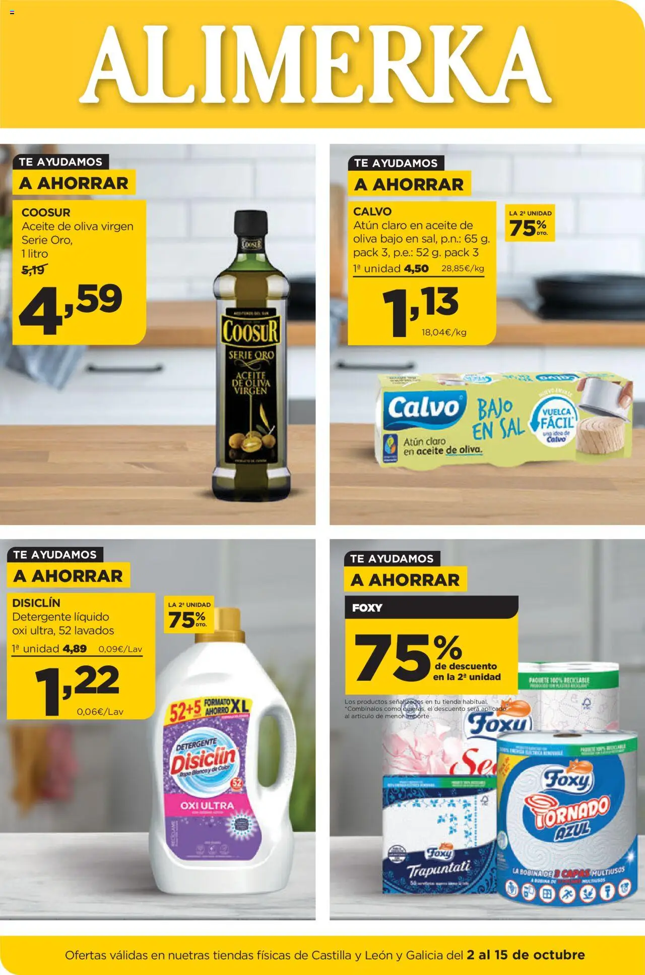 Alimerka Ofertas Castilla y León >> 02/10 - 15/10/2025 (catálogo)