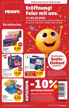 Vorschau der Angebote: Penny Markt Eröffnung in 2304 Orth an der Donau gültig ab 02.10.2025