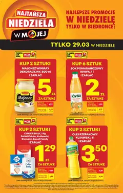 Pogląd gazetki "Biedronka gazetka - Najtańsza niedziela" ze sklepu Biedronka ważnej od 29.03.2026