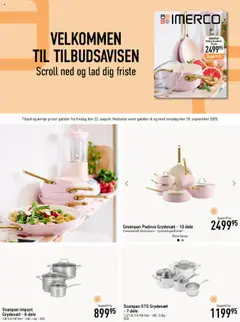 Eksempel på tilbudsavis Tilbudsavis fra butik Imerco gyldig fra 22/08/2025