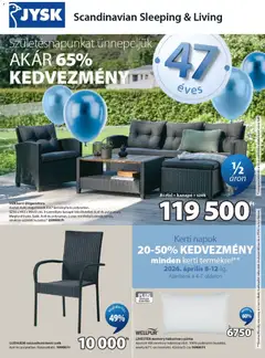 JYSK - JYSK akciós újság megtekintése, amely érvényes 2026.04.08.-től