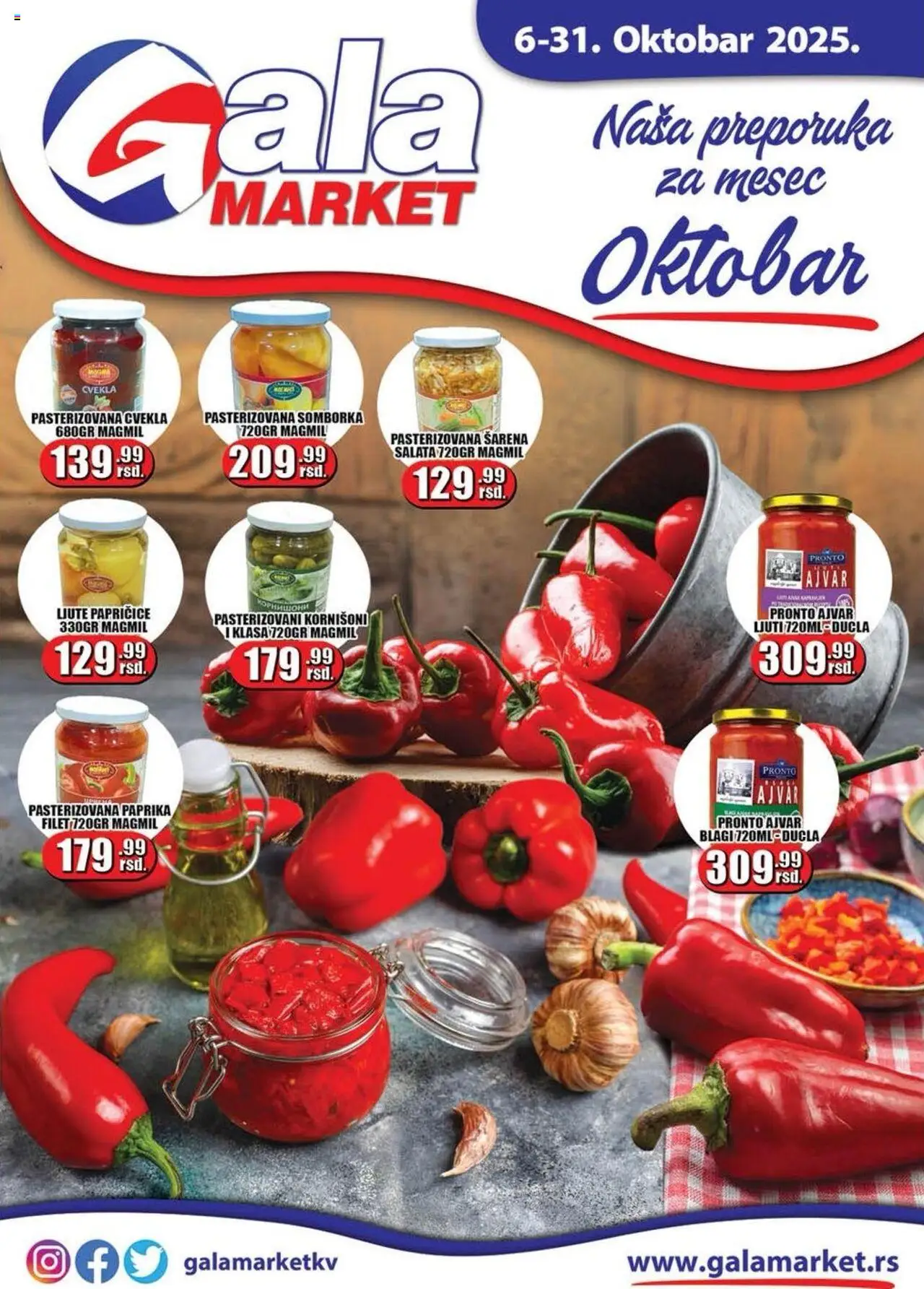Gala MARKET katalog važi od 06.10.2025 - stranica 1