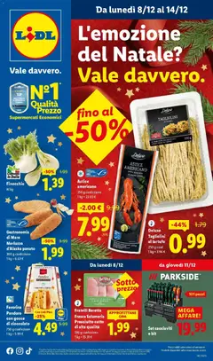 Anteprima dell'opuscolo L'emozione del Natale vale davvero dal negozio Lidl valido da 04/12/2025