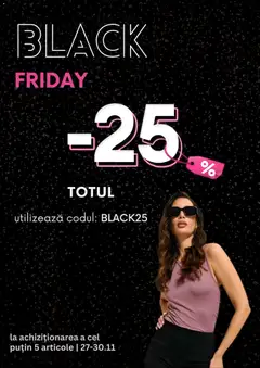 Previzualizarea de cataloage: Sinsay Black Friday valabil de la 27.11.2025