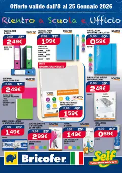 Anteprima dell'opuscolo Volantino Scuola dal negozio Bricofer valido da 08/01/2026