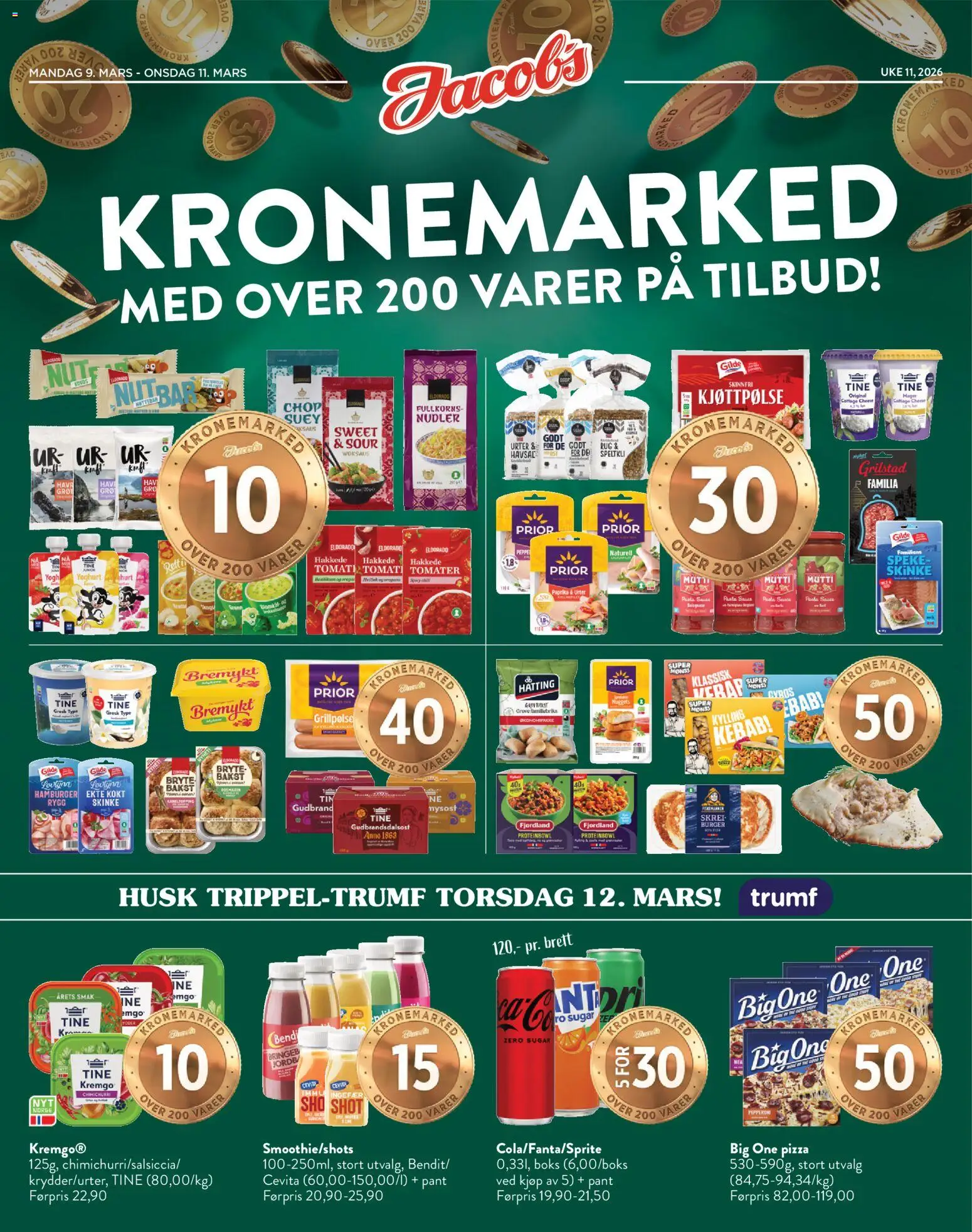 Forhåndsvis Jacobs kundeavis fra butikk Jacobs gyldig fra 09/03/2026