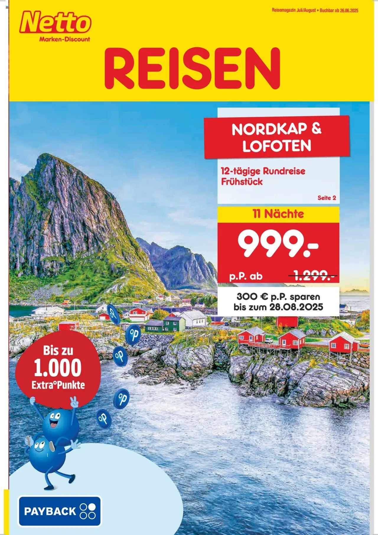 Netto Reisen Prospekt (vom 01.07.2025 - 31.08.2025)