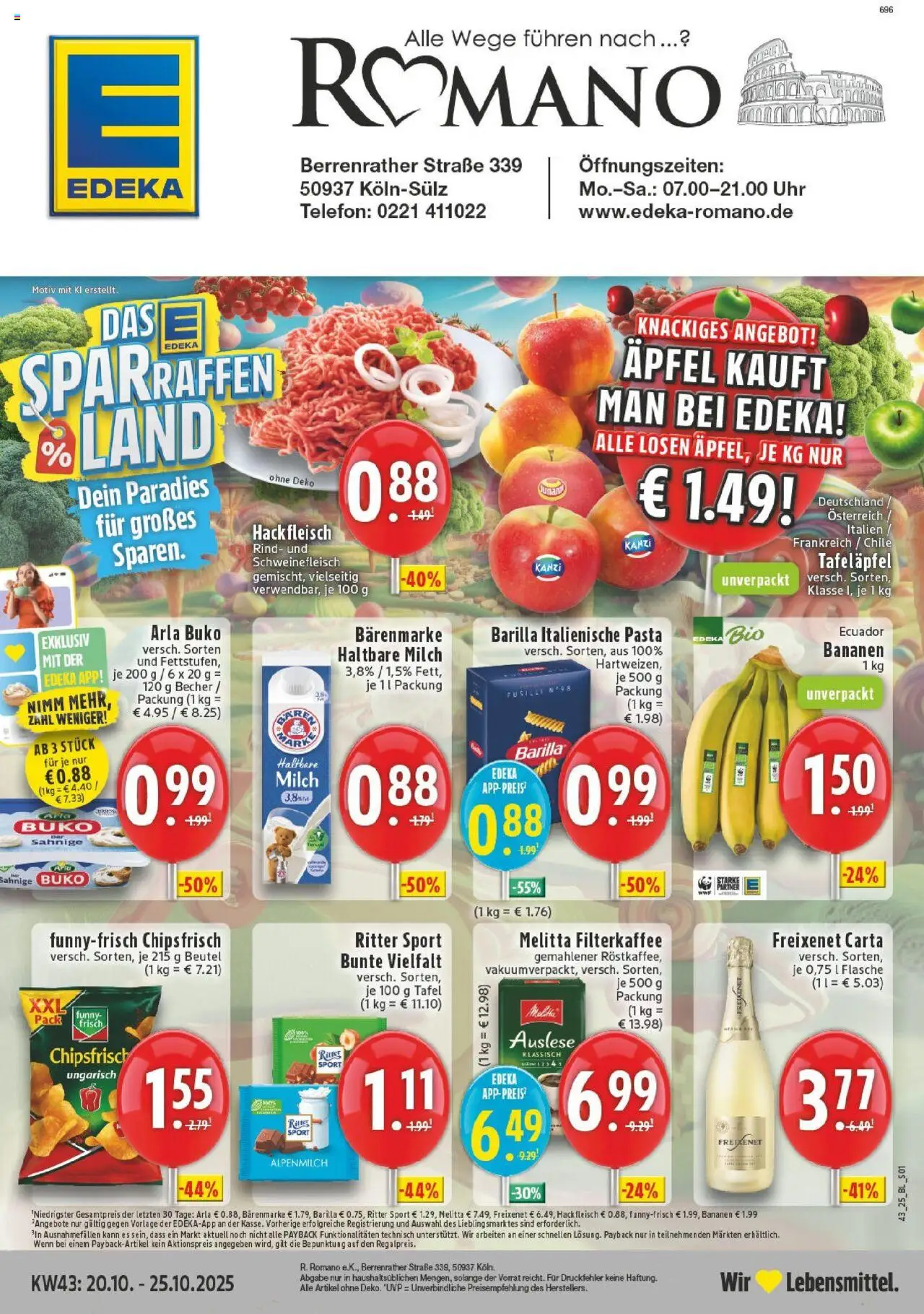EDEKA Prospekt ab 19.10.2025 - Prospekt Köln-Sülz Online