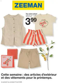 Voorbeeld van Zeeman Publicité van winkel Zeeman geldig vanaf 04/04/2026