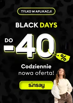 Pogląd gazetki "Black Friday" ze sklepu Sinsay ważnej od 30.10.2025