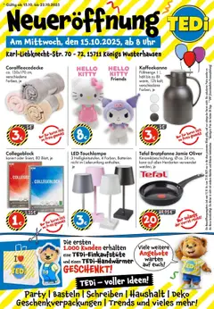 Vorschau von dem Prospekt des Geschäftes TEDi, gültig ab dem 10.10.2025