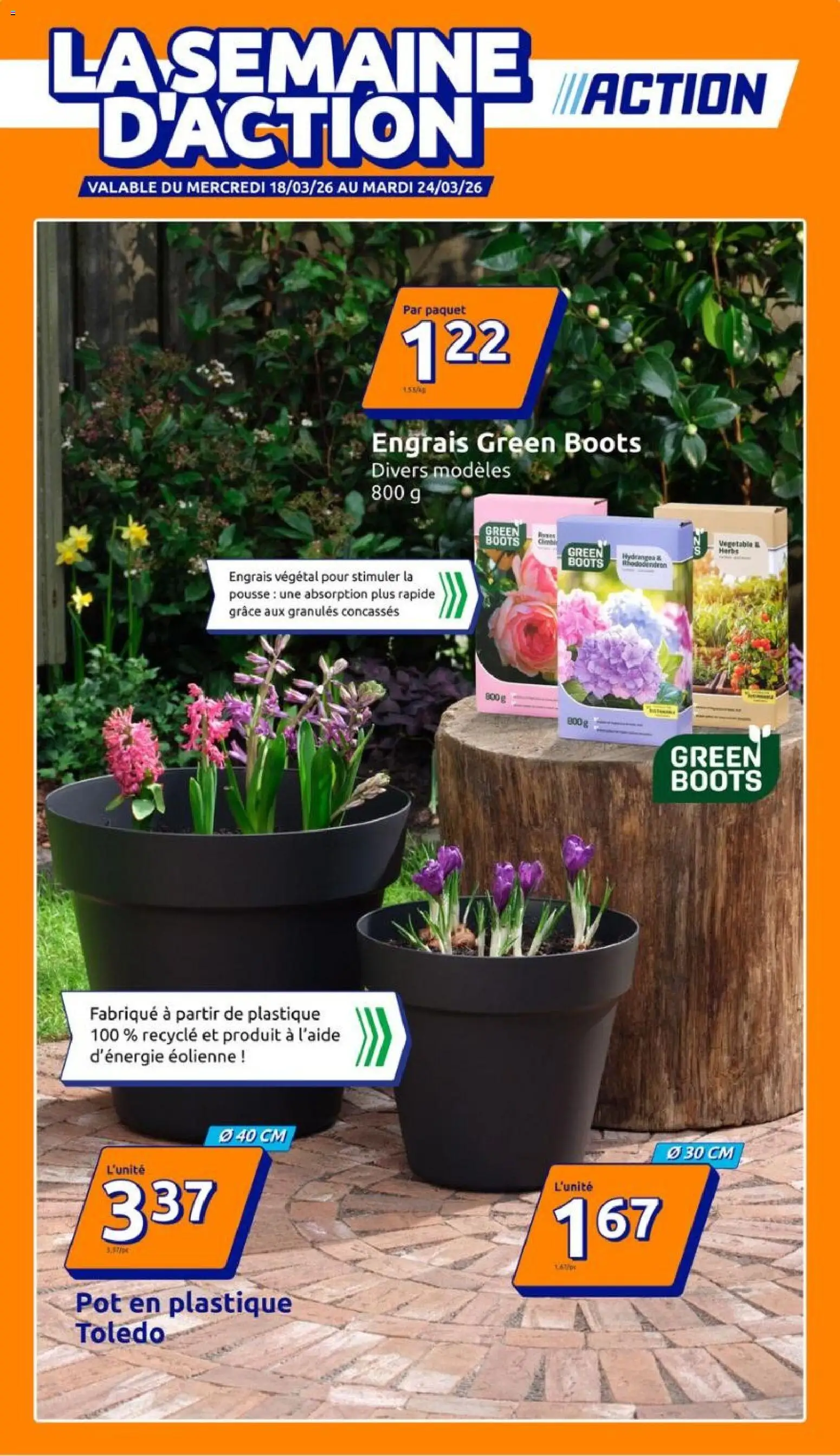 Voorbeeld van Action Folder de la semaine 12 van winkel Action geldig vanaf 18/03/2026