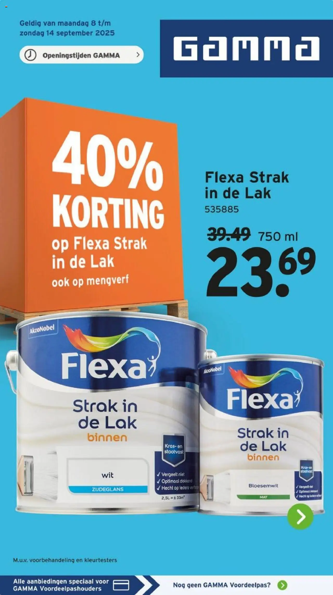 GAMMA shop Folder geldig vanaf 08-09-2025 - Paginanummer 1