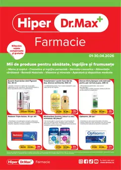 Previzualizarea de cataloage: Dr.Max Dr.Max Catalog Hiper-farmacii valabil de la 01.04.2026