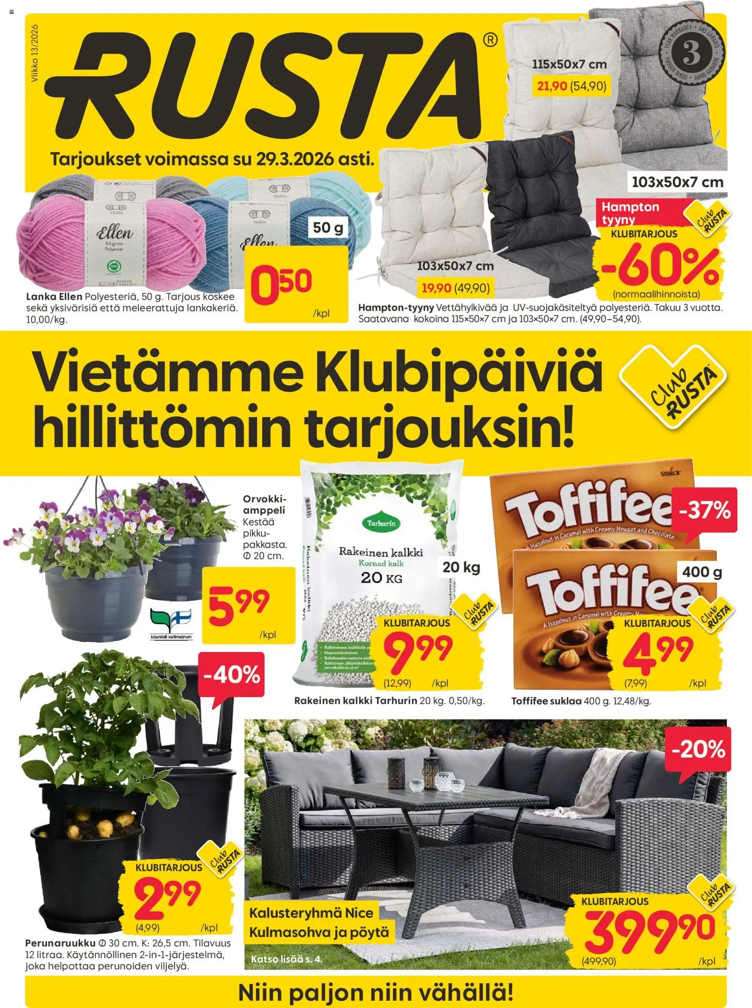 Kaupan Rusta Rusta tarjoukset esikatselu, voimassa 23/03/2026