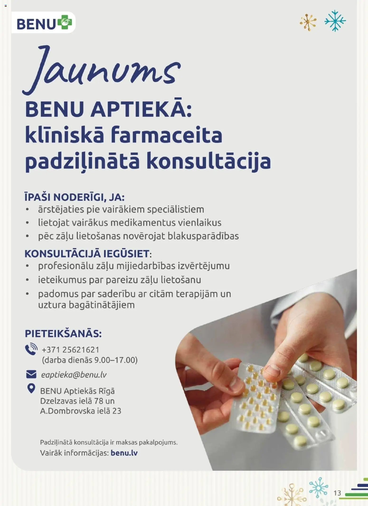 Skatīt BENU akciju bukletu, derīgs no 2025.12.01