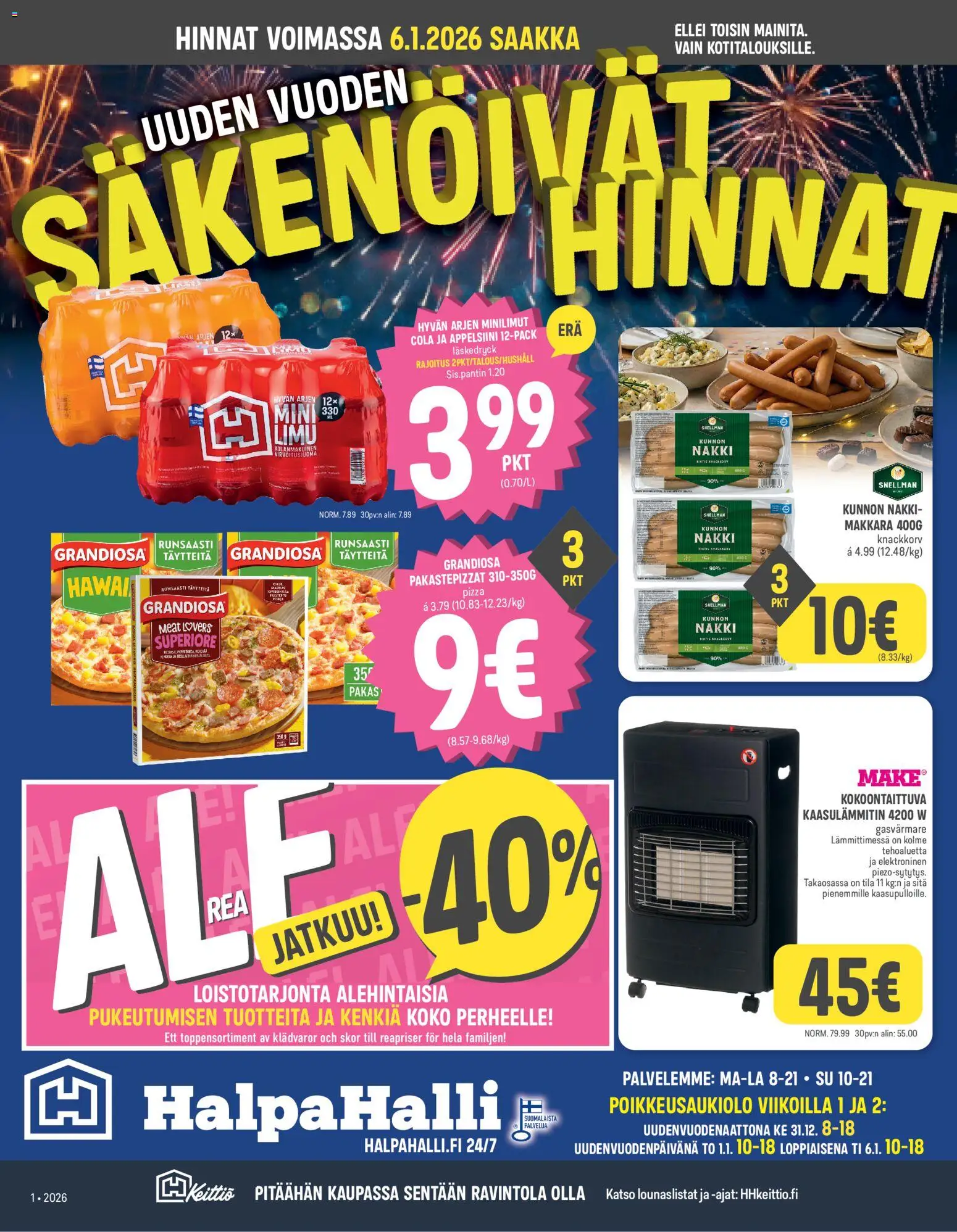 Kaupan Halpa Halli Tarjoukset esikatselu, voimassa 29/12/2025