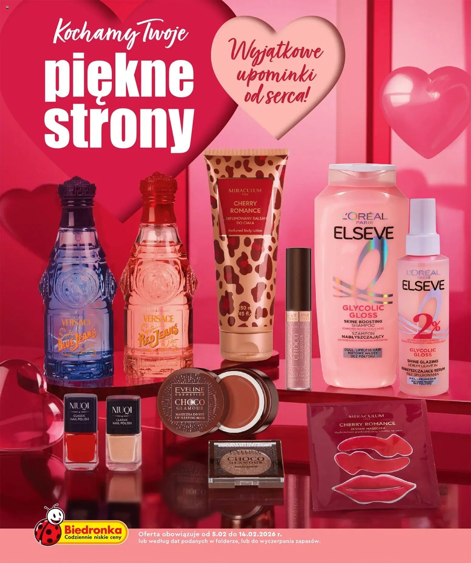 Pogląd gazetki "Walentynki" ze sklepu Biedronka ważnej od 05.02.2026