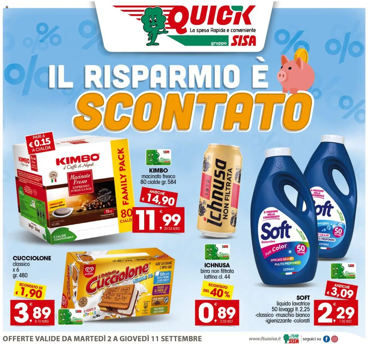 Volantino SISA valido da 02/09/2025 numero di pagina 1