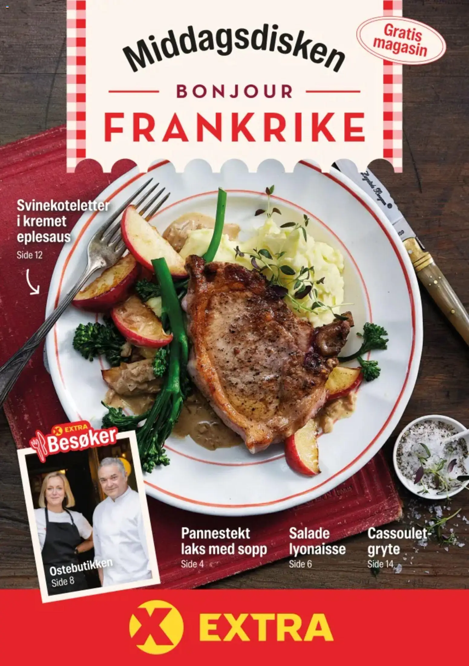 Forhåndsvis Coop Extra Middagsdisken Bonjour Frankrike fra butikk Coop Extra gyldig fra 10/03/2026