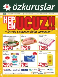 Özkuruşlar Özkuruşlar Katalog 11.04.2026 - Broşürünün önizlemesi