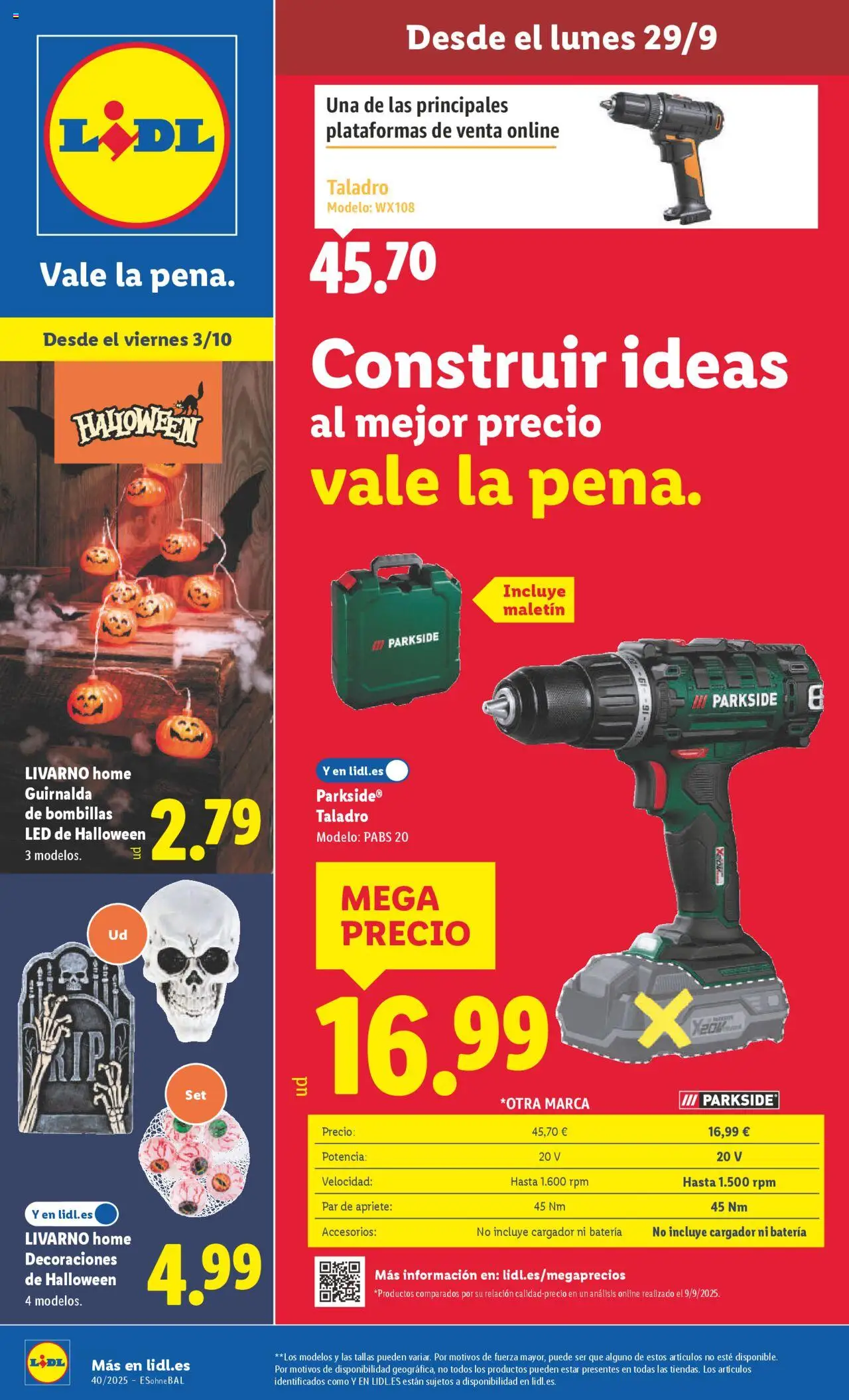 LIDL Folleto de bazar VAL del 29/09/2025 >> catálogo esta semana