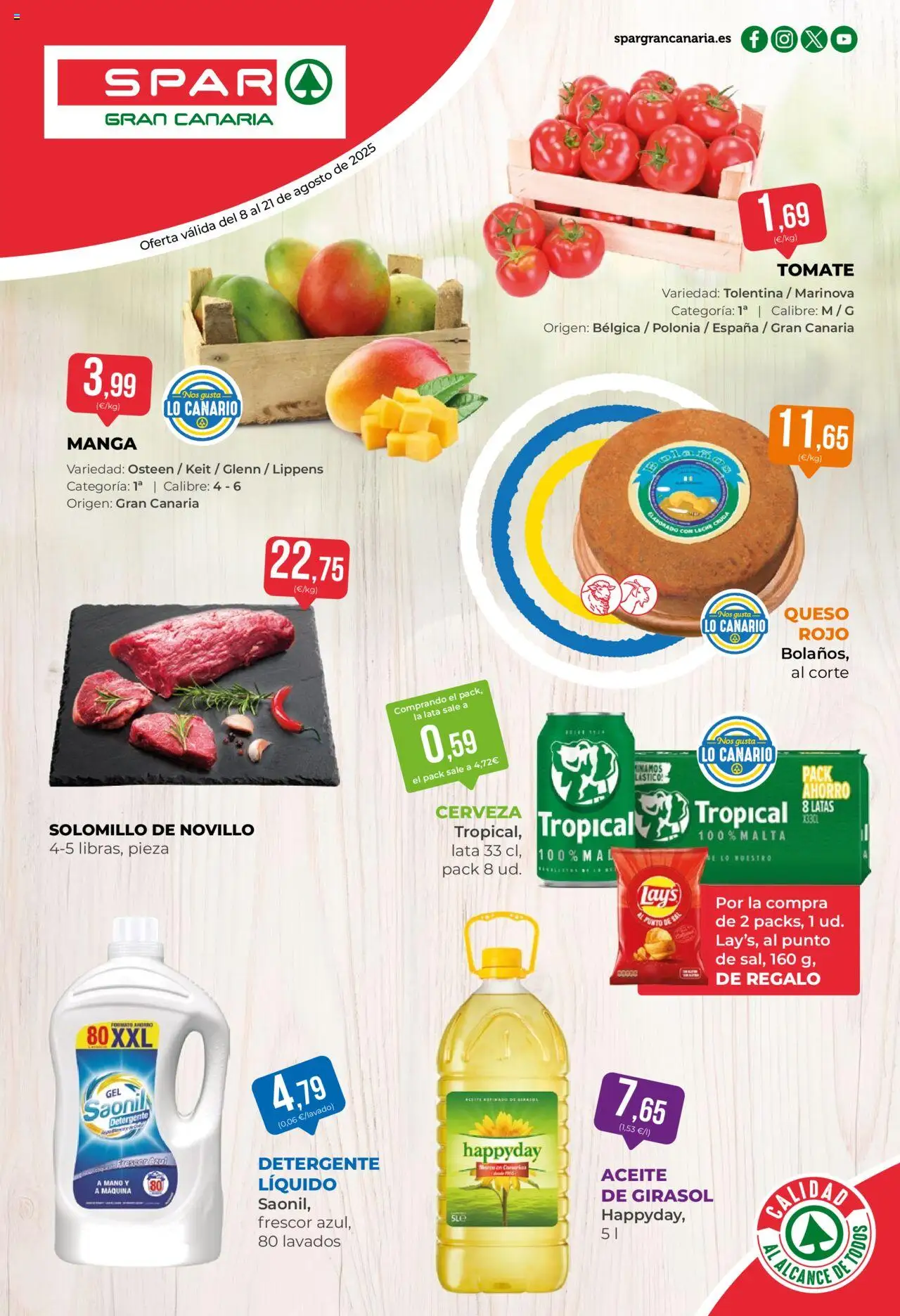 Folleto SPAR 08/08/2025 - 21/08/2025 (catálogo)