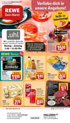 Vorschau von dem Prospekt des Geschäftes Rewe, gültig ab dem 09.02.2026
