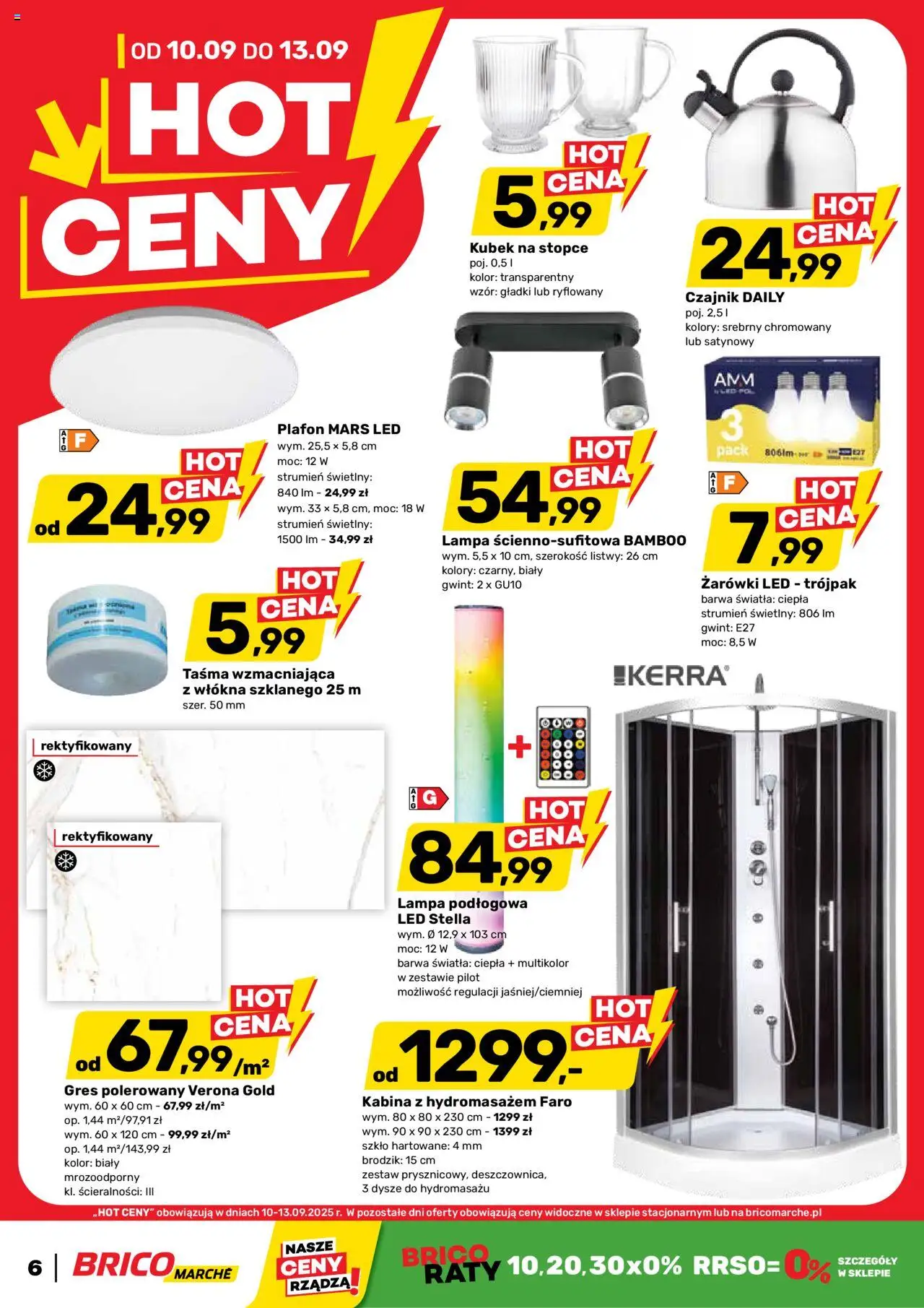 Brico Marché Hot ceny od 10.09.2025 - Nowa Gazetka - Numer strony 1