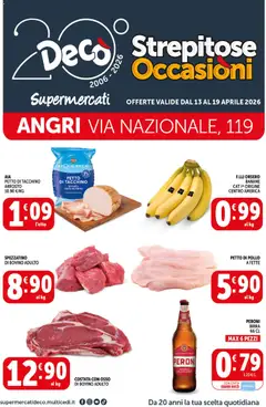 Anteprima dell'opuscolo Decò volantino Supermercati Angri dal negozio Decò valido da 13/04/2026